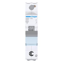 hager Leitungsschutzschalter 1 polig 6kA B-Charakteristik 6A QuickConnect 1 Modul... HAGER-MBS106 3250614314704 (Abb. 1)