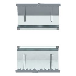 hager Kupplung Paar elektrisch/mechanisch Stahlblech zu BRS 68x170 mm Oberteil 80 mm... HAGER-BRS651709 4012740217668 (Abb. 1)