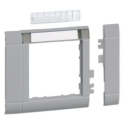 hager Rahmenblende modular, ZS 55, OT 80, hfr, Beschriftungsfeld, lack alu... HAGER-GR0802ALAN 4012740982245 (Abb. 1)