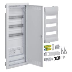 hager Hybrid, volta, Hohlwand, 36PLE, 1 Montageplatten, mit Steckdose u. Stahlblechtür... HAGER-VH603NWH 3250611004530 (Abb. 1)