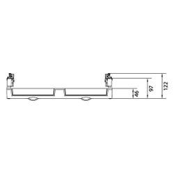 hager Baustein, univers N, 300x500mm, für 4 Trenner NH00 auf Sammelschienensystem 60mm... HAGER-UE22E4B 3250616151192 (Abb. 1)