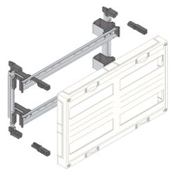 hager Baustein, univers N, 300x500mm, für Reiheneinbaugeräte waagerecht, 4x12 PLE... HAGER-UD22B1 3250616141216 (Abb. 1)