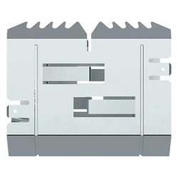 hager Kupplung Paar elektrisch/mechanisch Stahlblech zu BRS 68x170 mm Oberteil 80 mm... HAGER-BRS651709 4012740217668 (Abb. 1)