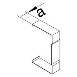 hager Schnittkaschierung zu BR/H/N/A/S 68x100mm OT 80mm aus Stahlblech verkehrsweiß... HAGER-BR6510079016 4012740988988 (Abb. 1)