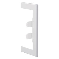 hager Wandanschlussblende zu BR, 68x130mm f. Oberteil 80mm aus Stahlblech Verkehrsw... HAGER-BR65130W9016 4012740989046 (Abb. 1)
