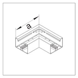 hager Flachwinkel aus Grundprofil zu BR 85x130mm Oberteil 80mm in verkehrsweiß... HAGER-BR8513059016 4012740029858 (Abb. 1)