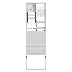 hager Zähleranschlusssäule 205, universZ, 2 Zählerplätze, eHZ, 5-polig, Basis, APZ... HAGER-ZAS205BE25A 3250611073352 (Abb. 1)
