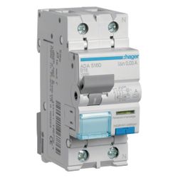 hager Fehlerstrom-Leitungsschutzschalter, FI/LS-Schalter, 1P+N 10kA B-16A 30mA Typ A... HAGER-ADA516D 3250611067764 (Abb. 1)
