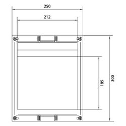 hager Baustein, univers N, 300x250mm, für 2 Trenner NH00 auf Sammelschienensystem 60mm... HAGER-UE21E2B 3250616151185 (Abb. 1)