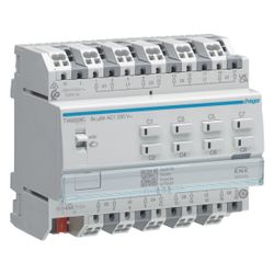 hager Rollladen-/Jalousieaktor 8fach KNX Secure, 230V... HAGER-TYAS628C 3250610050095 (Abb. 1)