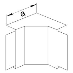 hager Inneneck halogenfrei zu LF/LFF/LFH/FB 60x150mm verkehrsweiß... HAGER-LF6015049016 4012740012508 (Abb. 1)