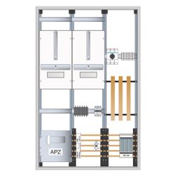 hager Wandler- & Messschr, Univ.N 1100x800x205, 2ZF APZ NAR NH00 SLTS AAR Lasttr.125A... HAGER-FP73W11N 3250611032342 (Abb. 1)