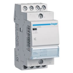 hager Installationsschütz brummfrei 25A 4 Öffner 230V... HAGER-ESC426S 3250612400188 (Abb. 1)