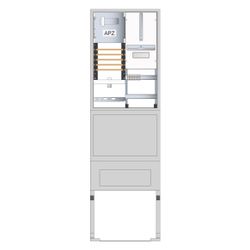 hager Zähleranschlusssäule 205, univers Z, 1 Zählerplatz, 3-Punkt, 5-polig, Basis, A... HAGER-ZAS205BD15A 3250611073277 (Abb. 1)