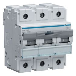 hager Leitungsschutzschalter 3 polig 15kA C-Charakteristik 80A 4.5 Module... HAGER-HMC380 3250613230197 (Abb. 1)