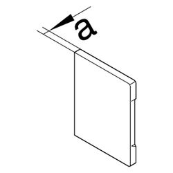 hager Endstück schnittkaschierend zu BR/A 85x130mm Oberteil 80mm hfr in verkehrswei... HAGER-BR8513069016 4012740029865 (Abb. 1)