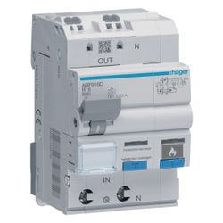 hager Fehlerlichtbogen-Schutzeinrichtung AFDD mit FI-LS 1P+N 6kA B-16A 30mA Typ A 3M... HAGER-ARF916D 3250611034766 (Abb. 1)