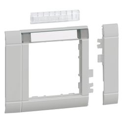 hager Rahmenblende modular, ZS 55, OT 80, hfr, Beschriftungsfeld, lichtgrau... HAGER-GR0802A7035 4012740982207 (Abb. 1)
