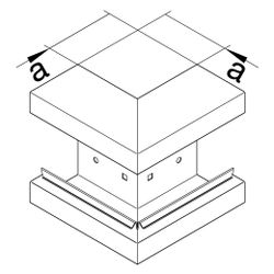 hager Außeneck aus Grundprofil zu BRS 68x170mm Oberteil 80mm Stahlblech verkehrswe... HAGER-BRS6517039016 4012740989633 (Abb. 1)