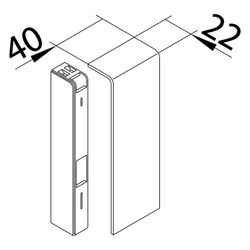 hager Endstück schnittkaschierend halogenfrei zu SL 20x115mm verkehrsweiß... HAGER-SL2011569016 4012740018463 (Abb. 1)