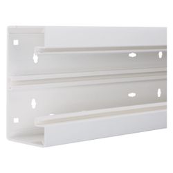 hager Brüstungskanal-Unterteil PVC frontrastend zu BR 68x130mm, OT 80mm, verkehrswe... HAGER-BR6513019016 4012740013833 (Abb. 1)