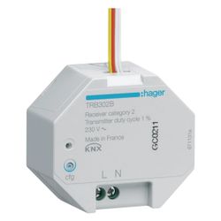 hager Funk Eingang Unterputz, 2 fach 230V, quicklink... HAGER-TRB302B 3250615989284 (Abb. 1)