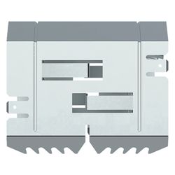 hager Kupplung Paar elektrisch/mechanisch Stahlblech zu BRS 68x170 mm Oberteil 80 mm... HAGER-BRS651709 4012740217668 (Abb. 1)