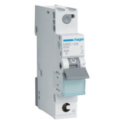 hager Leitungsschutzschalter 1 polig 6kA B-Charakteristik 6A QuickConnect 1 Modul... HAGER-MBS106 3250614314704 (Abb. 1)