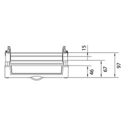 hager Baustein, univers N, 300x250 mm, für Reihenklemmen waagerecht... HAGER-UD21A1 3250616140929 (Abb. 1)