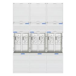 hager Komplettfeld, Zählerfeld, univers Z, 6 Zählerplätze, BKE-I, H 1050mm, 3-feldig... HAGER-ZL3EN26 3250616330207 (Abb. 1)