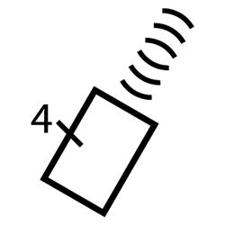 hager Funkfernbedienung, KNX, 4 Tasten, 4 Kanäle... HAGER-TU404 3250616014046 (Abb. 1)