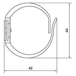 hager Verdrahtungskanal flexibel Klebeband halogenfrei 40 mm L 0,5m lichtgrau... HAGER-L2242 4012740190527 (Abb. 1)