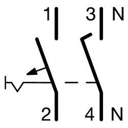 hager Leitungsschutzschalter 1P u. N 6kA B-Charakteristik 25A 2 Module... HAGER-MBN525 3250614310720 (Abb. 1)