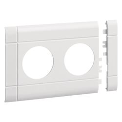 hager Blende 2-fach Steckdose zu BRH 100mm anreihbar halogenfrei verkehrsweiß... HAGER-GB100209016 4012740993128 (Abb. 1)