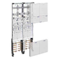 hager Komplettfeld, Zählerfeld, univers Z, 4 Zählerplätze, BKE-I, H 1050mm, 2-feldig... HAGER-ZK3EN24 3250616330191 (Abb. 1)