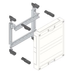 hager Baustein, univers N, 300x250 mm, für Reihenklemmen waagerecht... HAGER-UD21A1 3250616140929 (Abb. 1)