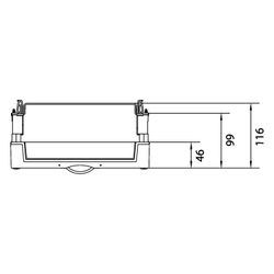 hager Baustein, universN, 300x250mm, für Leistungsschalter H3 u. P160... HAGER-UK21LH0 3250616211322 (Abb. 1)