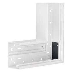 hager Flachwinkel aus Grundprofil zu BR 68x100mm Oberteil 80mm in verkehrsweiß... HAGER-BR6510059016 4012740013819 (Abb. 1)