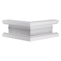 hager Außeneck aus Grundprofil zu BR 68x130mm Oberteil 80mm in verkehrsweiß... HAGER-BR6513039016 4012740013840 (Abb. 1)