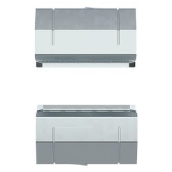 hager Kupplung Paar elektrisch/mechanisch Stahlblech zu BRS 68x170 mm Oberteil 80 mm... HAGER-BRS651709 4012740217668 (Abb. 1)