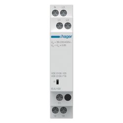hager Kontrollrelais Unterspannung VDE 1P u. N/3P u. N 1 Wechsler... HAGER-EUU100 3250615600578 (Abb. 1)