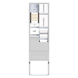 hager Zähleranschlusssäule 205, univers Z, 2 Zählerplätze, 3-Punkt, 5P, Basis, APZ... HAGER-ZAS205BD25A 3250611073314 (Abb. 1)