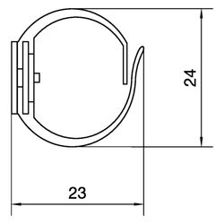 hager Verdrahtungskanal flexibel Klebeband halogenfrei 20 mm L 0,5m lichtgrau... HAGER-L2222 4012740104401 (Abb. 1)