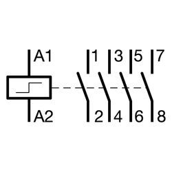 hager Fernschalter 4 Schließer 230V AC 110V DC 16A 2PLE... HAGER-EPN540 3250612369454 (Abb. 1)