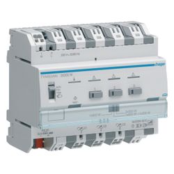 hager KNX Universal-Dimmaktor, Dimmer 3-fach, 3x300W, ESL/LED... HAGER-TYA663AN 3250616059351 (Abb. 1)