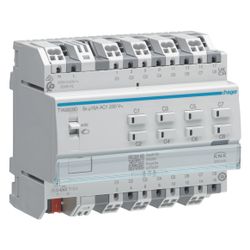 hager Schalt-/Jalousieaktor 8/4-fach KNX Secure, 16A, C-Last... HAGER-TYAS608D 3250610050088 (Abb. 1)