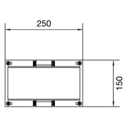 hager Baustein, universN, 150x250mm, für Sammelschienensystem 60mm, 1 polig... HAGER-UE11E0 3250616150744 (Abb. 1)