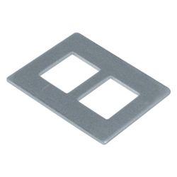 hager Montageplatte f. Geräteträger GTVD200/300 Datenmodul 2-fach RJ 45 19,3 x 14,8... HAGER-GTVDM012 4012002248416 (Abb. 1)