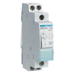 hager Fernschalter 1 Schließer und 1 Öffner 230V AC 110V DC 16A 1PLE... HAGER-EPN515 3250612369577 (Abb. 1)