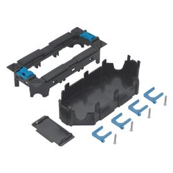 hager Geräteträger f 3 Rastec 45 Geräte o 2 Tragstegger aus PA zu VQ06/VR06/VR10(r, l)... HAGER-GTVR300 4012002247181 (Abb. 1)